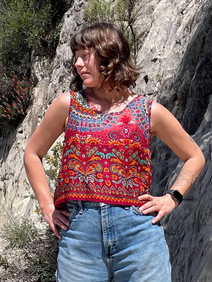 Shiva Mandala Tank Top for wholesale by Zig Zag Asian Collection