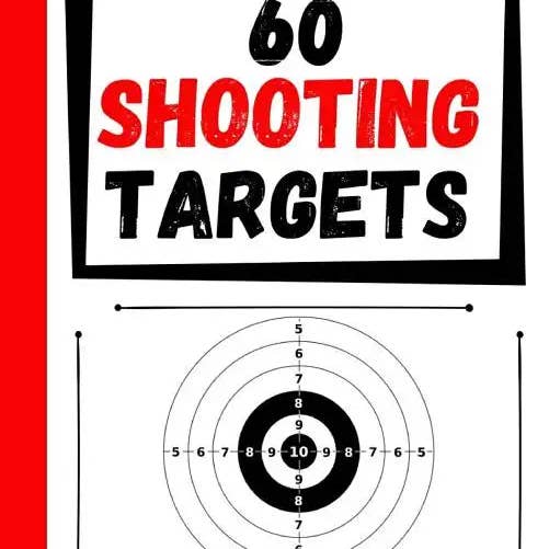 Books by splitShops - Wholesale Sports & Recreation Book - 60 Shooting Targets: Large Paper Perfect for Rifles / Firearms / BB / AirSoft / Pistols / Archery & Pellet Guns - Paperback