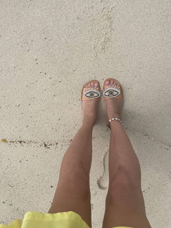 SIBYLLADELPHICA - Vente Sandales – femme - Sandales en cuir avec décoration œil protecteur "Crystalia"6