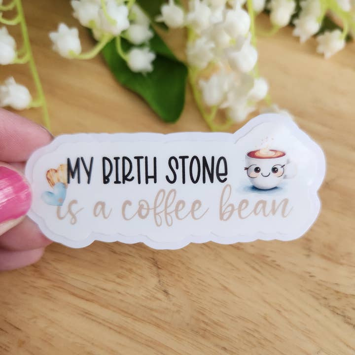 Coffee Lover sticker, Iced Coffee sticker, Mom Sticker for wholesale by Blu Butterfly Stickers