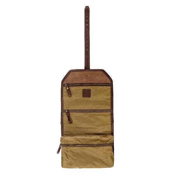 Mission Mercantile Leather Goods - Wholesale Toiletry Bag - Men's - Campaign Waxed Canvas Roll-Up Toiletry Shave Kit4