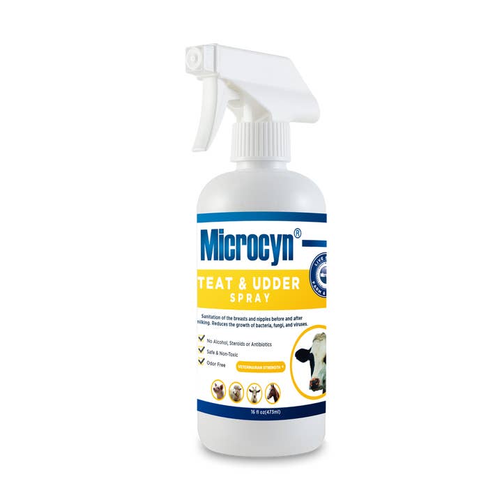 Microcyn® Farm and Ranch Teat & Udder Spray, 16oz for wholesale by BC Animal Solutions Inc