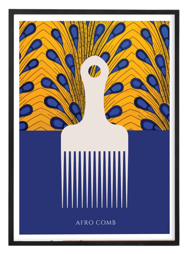 Afro Comb Wax Stoftryk for engroshandel hos Akua Home