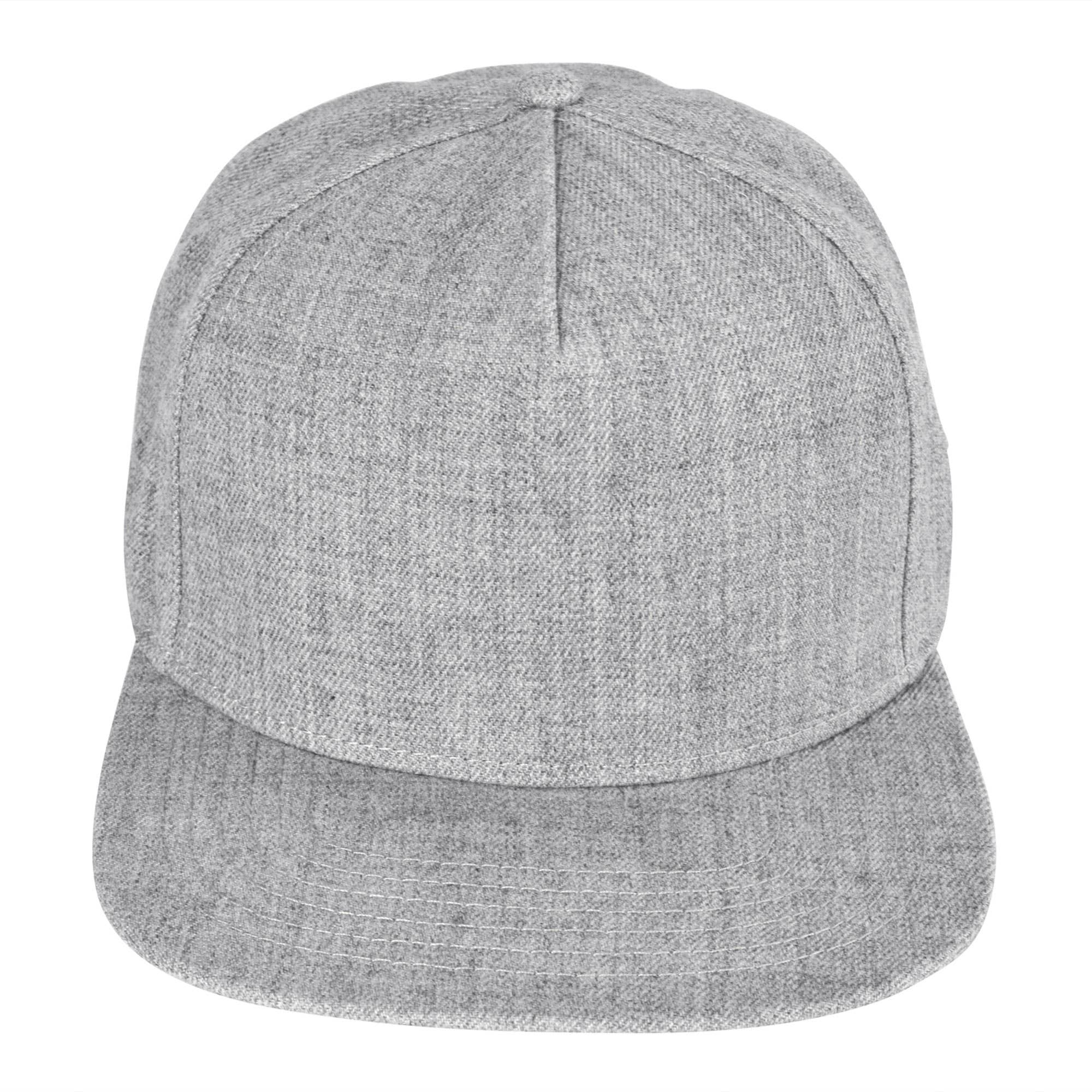 Dalix - Vente Casquette à visière plate – unisexe - DALIX Casquette à 5 panneaux en laine mélangée22