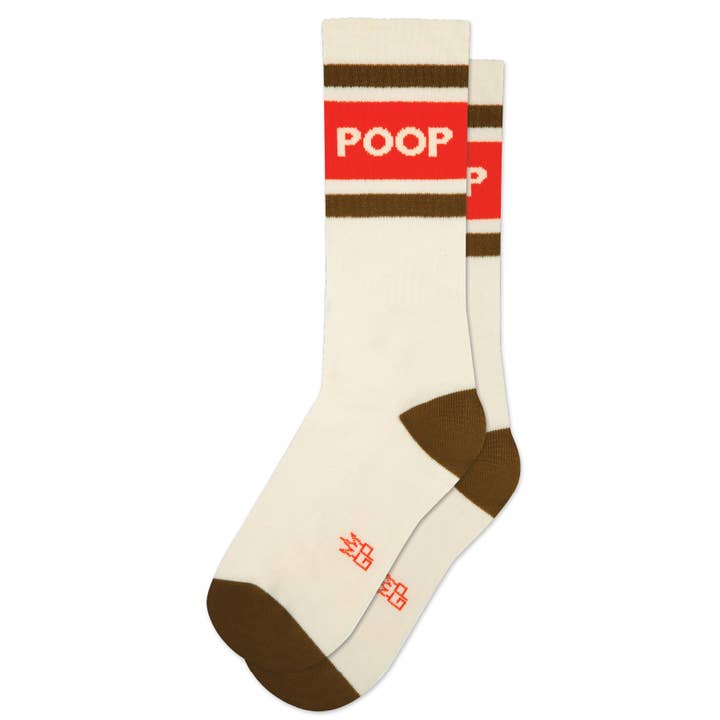 Poop Gym Crew Socks for wholesale by Gumball Poodle