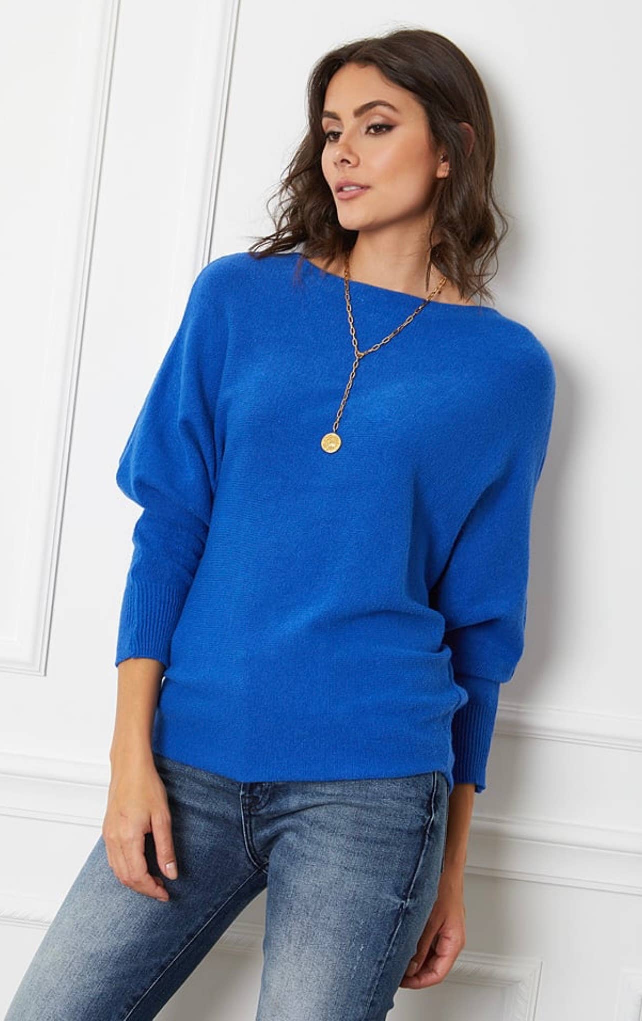 LÉA & LUC - Vendita all'ingrosso Maglione tricot - Donna - Maglione con maniche a pipistrello REF. 00993