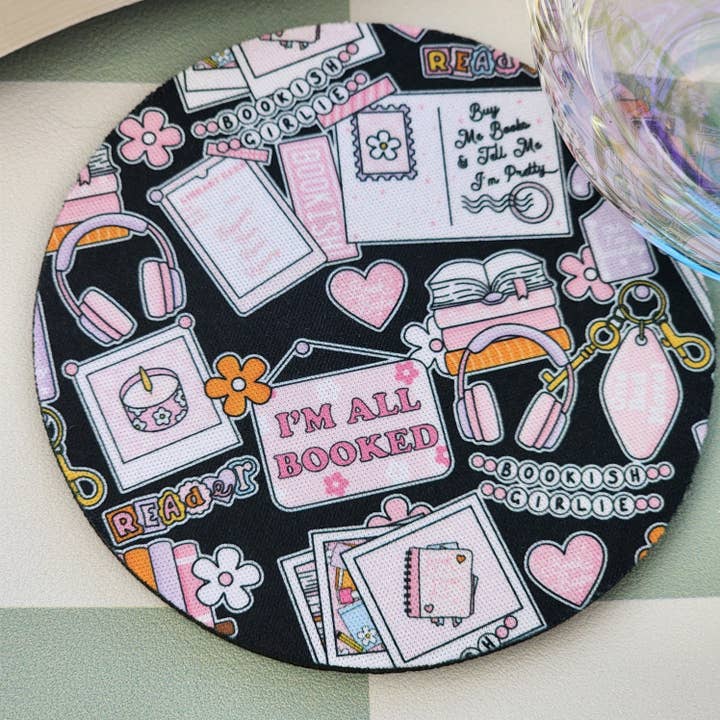 Coaster - Bookish Collage for wholesale by Be Kind Booktique