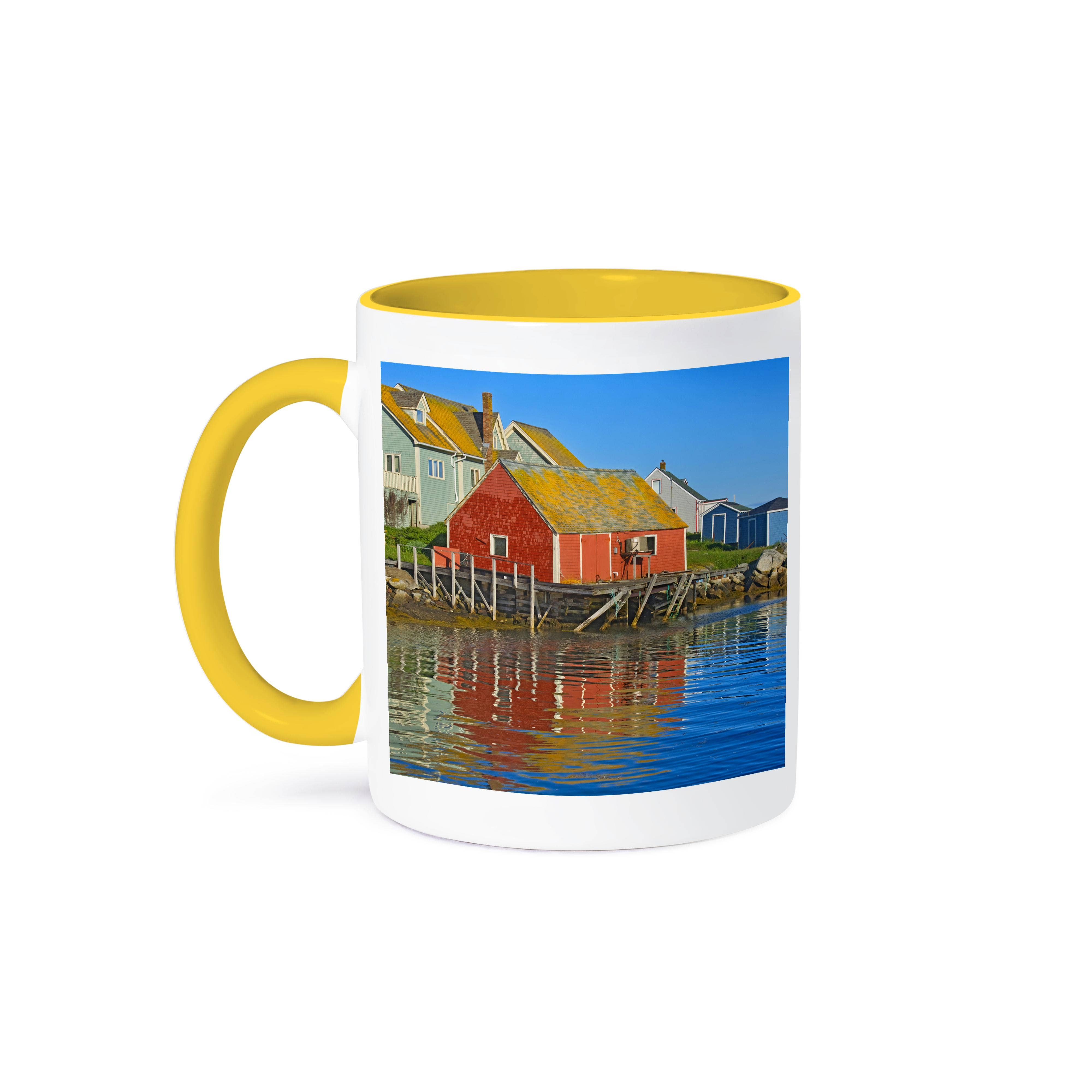 3dRose - Wholesale Coffee Mug - 3dRose, Canada, Nova Scotia, Peggys Cove. Fishing shack and harbor, Mug0