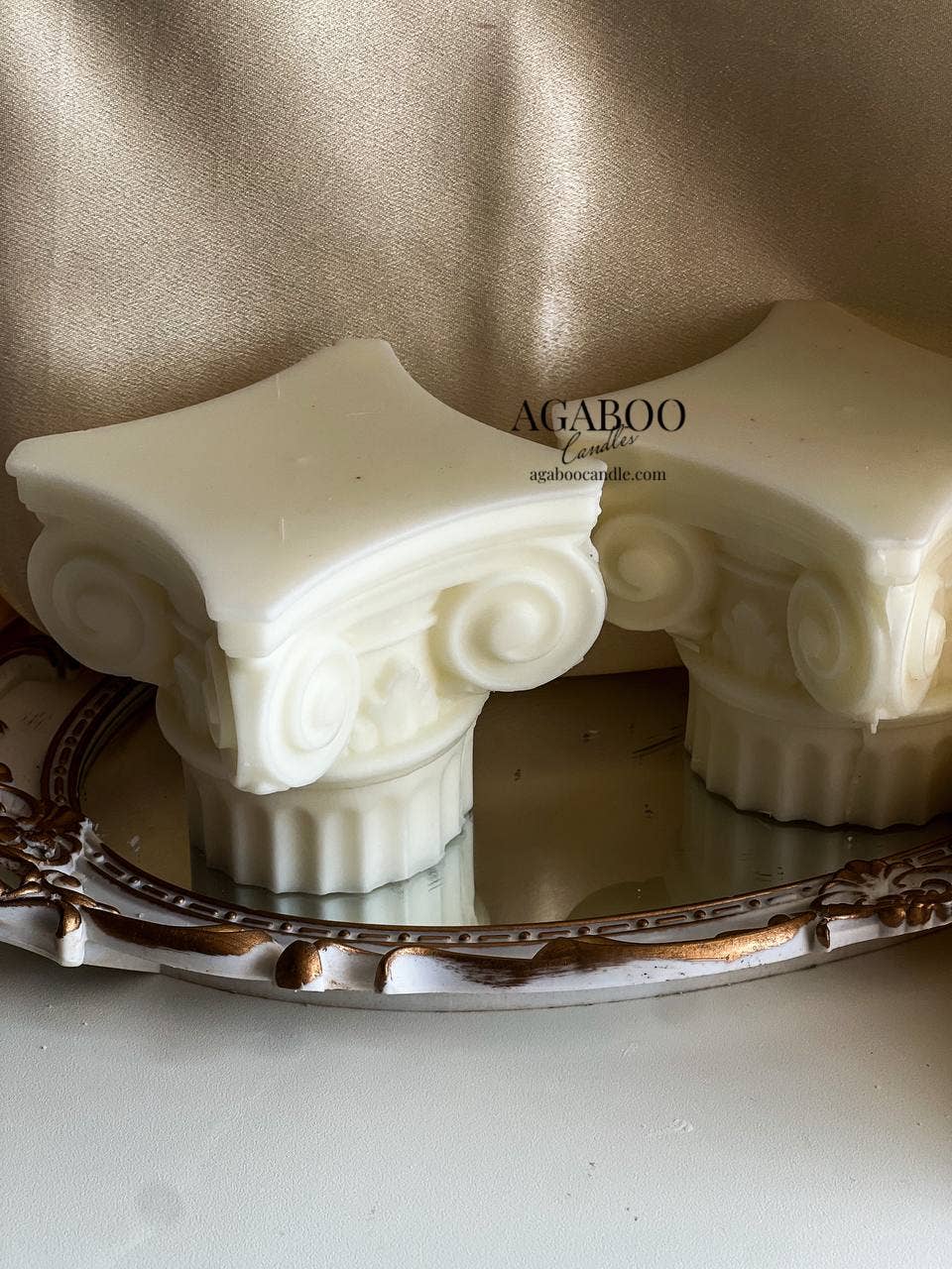 Agaboo Candle - Wholesale Novelty Candle - Roman Column Candle 3-1/4x3-3/4in - Sculptural11