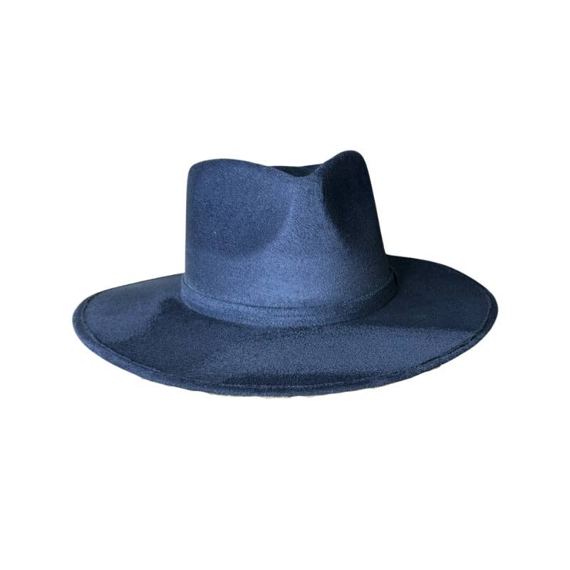 Nati Natash - Wholesale Fedora - Women's - Tear Drop Vegan Suede Rancher Flat Brim7