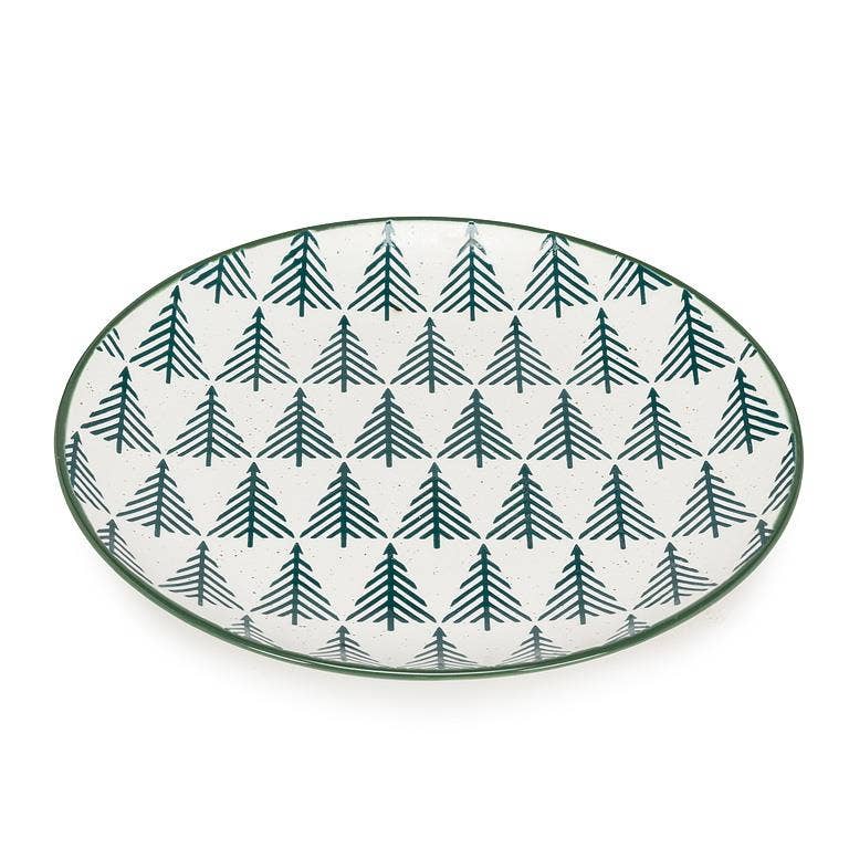 Abbott - Vente Présentoirs à gâteaux - Assiette à Gâteau Arbres Persistants - Liquidation1