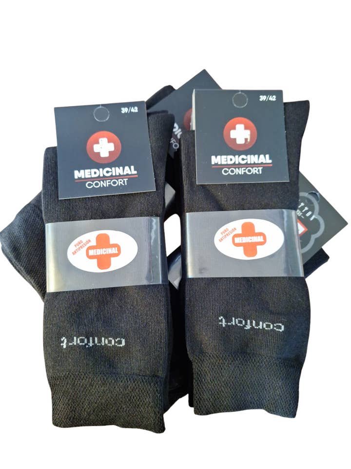 Cotton Socks - Wholesale Socks - Baby - Ref:27-01 Pack of 12 Pairs of Medicinal Socks 100% Cotton