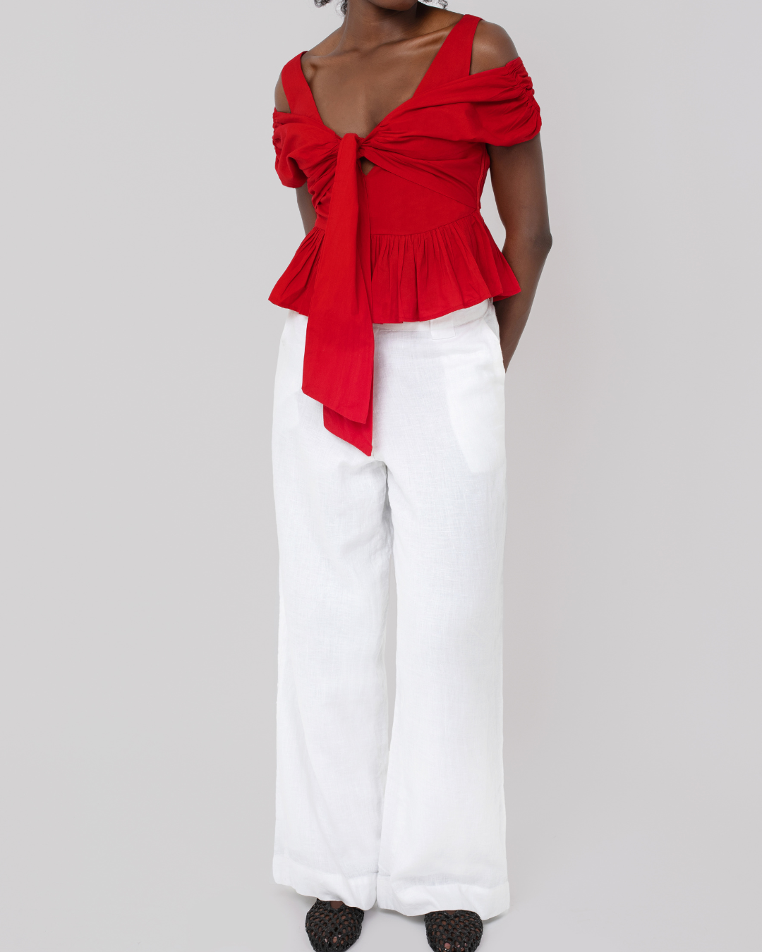 Haveli - Wholesale Blouse - Women's - Usha Peplum Top3