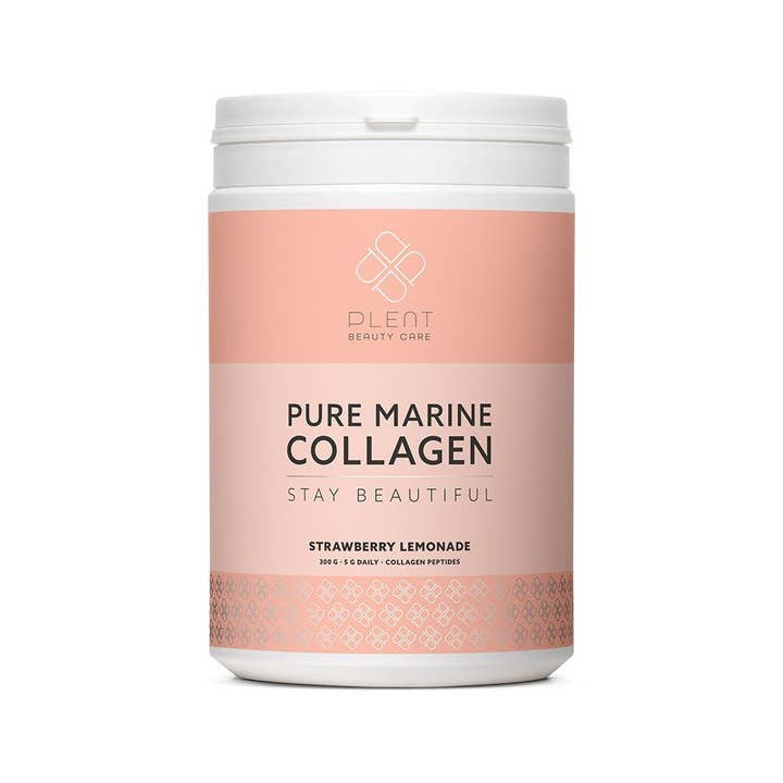 Plent Beauty Care - Wholesale Powdered Health Drink - PURE MARINE COLLAGEN +C - Strawberry Lemonade - 300g1