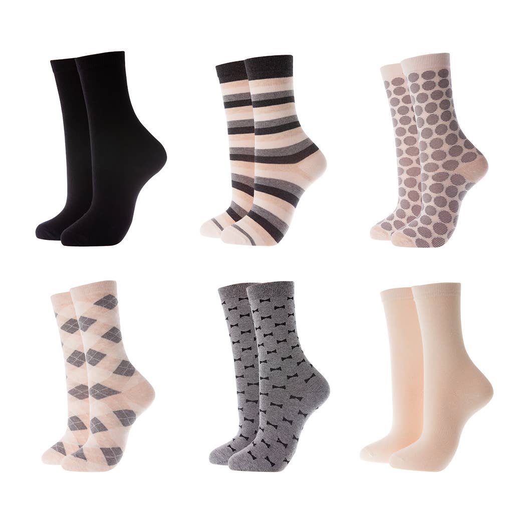 New York Night Crew Socks 6 Pack for wholesale on Faire1