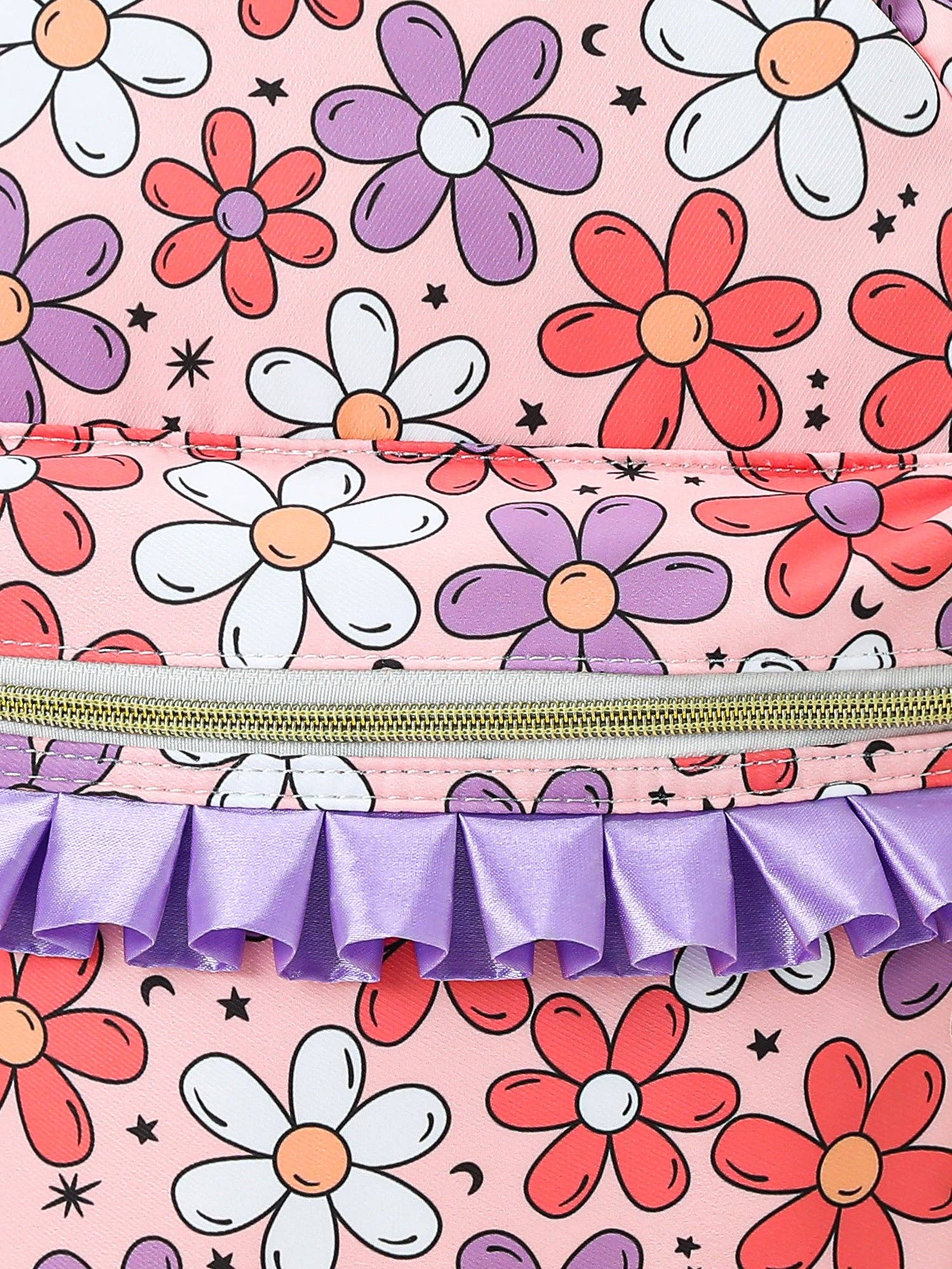 sassy kids palace - Wholesale Backpack - Kids - Flower Printed Girls Ruffle Backpack3