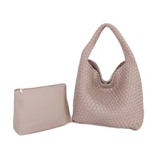  Woven Bag for Women, Vegan Leather Tote Bag Large