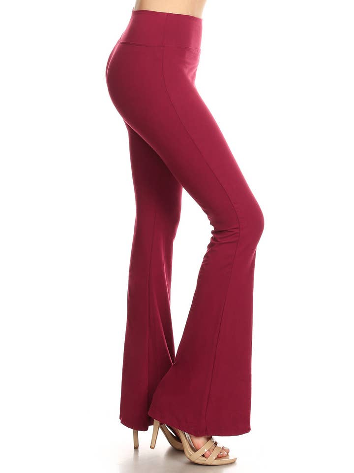 Leggings Depot - Wholesale Pants - Women's - Buttery Soft High Waist Solid Palazzo Pants3