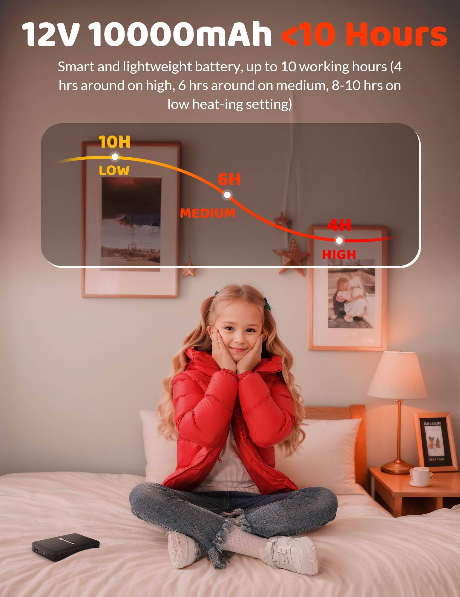 Antarctica Outdoors - Wholesale Puffer Jacket - Kids - Antarctica Gear Kid Heated Jacket with 12V/5A 10000 mAh Battery Pack Winter Coat for Boys Girls Heated Coat11