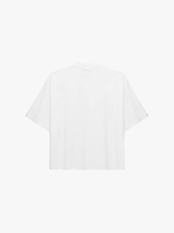 FUNERAL APPAREL - Wholesale T-shirt – men's - White Cropped T-Shirt (Men’s)3