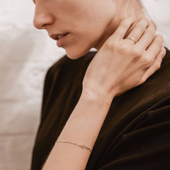 Rachel Entwistle Jewellery - Venta al por mayor Pulseras de cadenas y eslabones - Pulsera Tria Prima Plata8