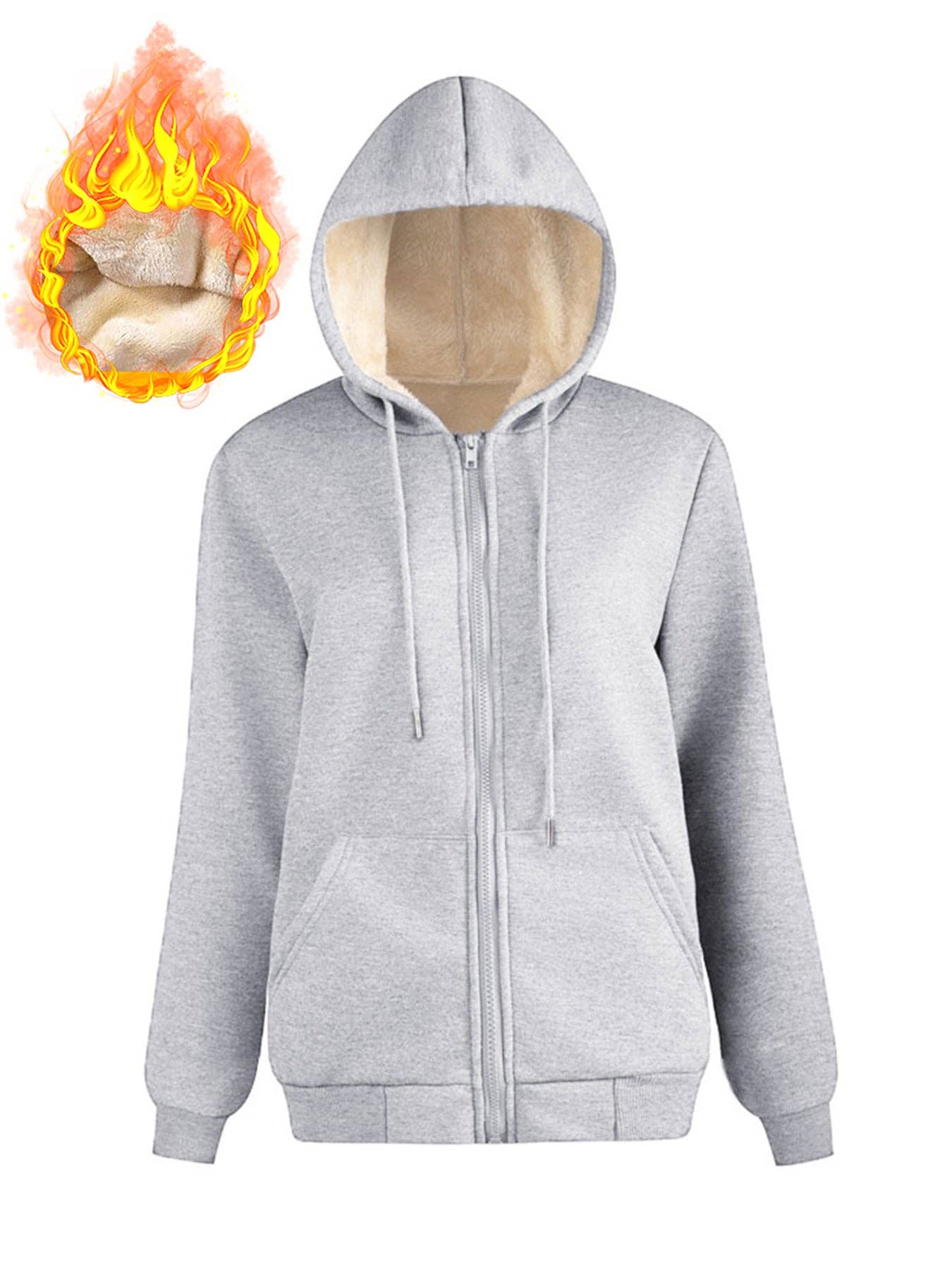 Marayn - Wholesale Hoodie - Women's - Cozy Winter Womens Fleece Hoodie Jacket Bestseller17