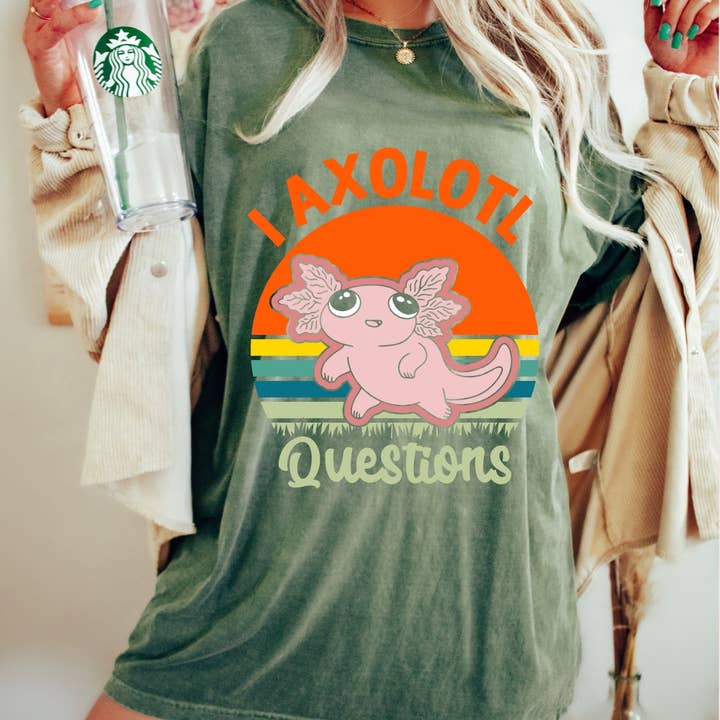 I Axolotl questions T-Shirt, Axolotl Gifts, Axolotl Shirt, Axolotl Tshirt, Axolotl Tee, Axolotl Gifts for Her, Axolotls for wholesale by AFAdesignsCo