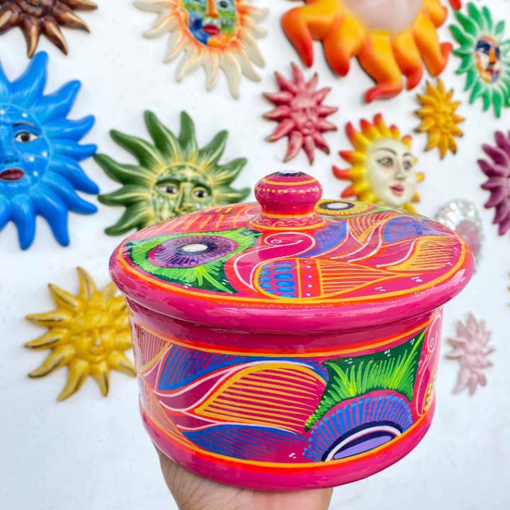 Doña Cata Art - Wholesale Food Storage Container - Tortilla Warmer Mexican clay barro tortillero mexico