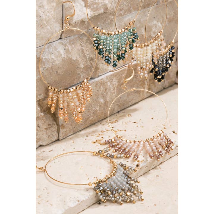 Urbanista - Wholesale Dangle Earrings - Beaded Tassel And Ring Earrings