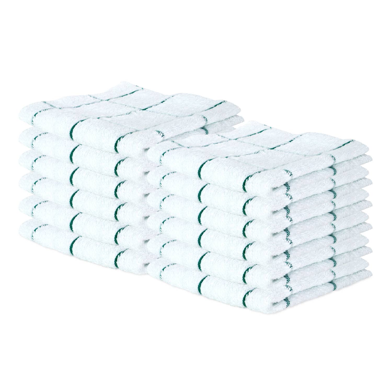 Arkwright Home - Wholesale Dishcloth - Cooks Kitchen Dishcloths (12 Pack), Cotton 12x12 Striped21