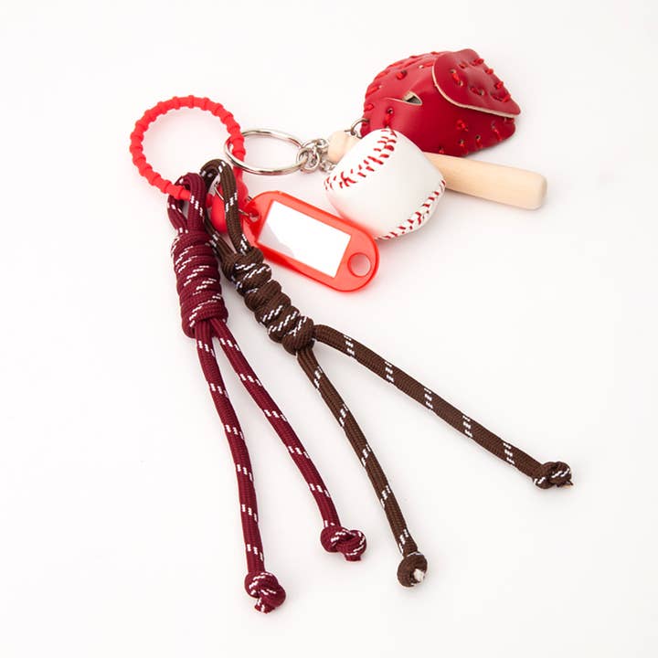 Sensibling Corp. - Wholesale Keychain - Women's - Baseball Name Tag Key Chain / Bag Charm