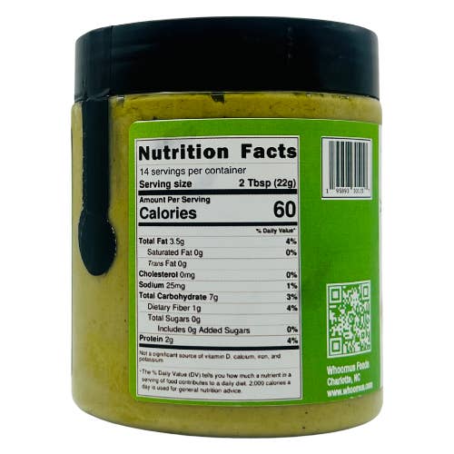 Whoomus Hummus - Wholesale Dip - 8oz - 6 Pack All Natural Gourmet Hummus Original Flavor1