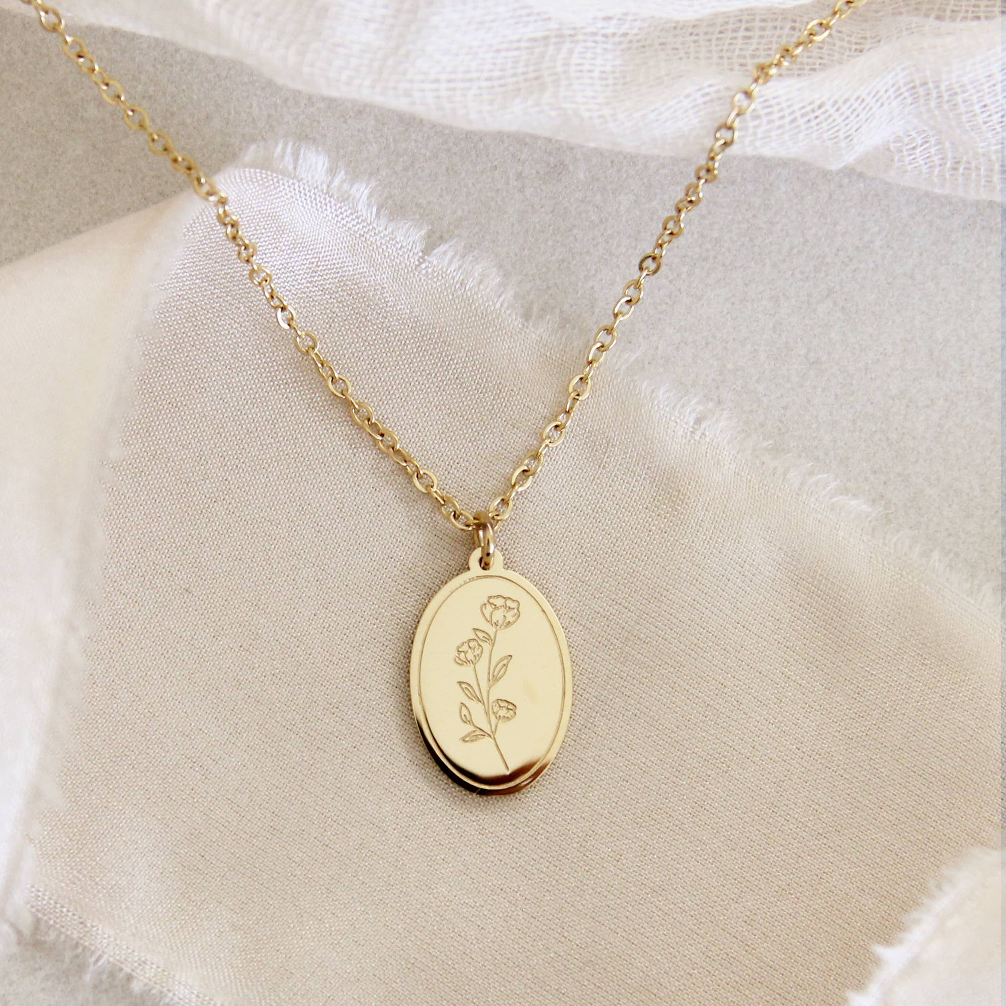 LoveStory Collection – Engroshandel Halskæde med vedhæng – Blomsterhalskæde, Esajas 40:8 halskæde2