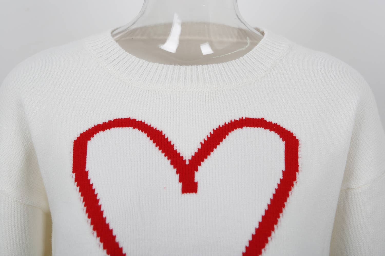 Hope & Sunshine - Wholesale Knit Sweater - Women's - Valentine's Heart Pullover Sweater80