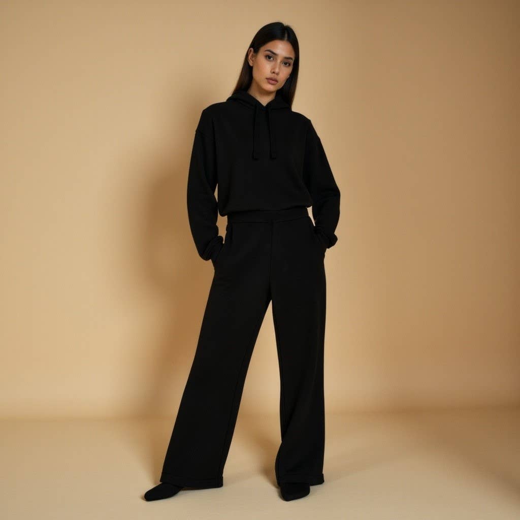 Superior One Corporation - Vendita all'ingrosso Pantalone - Donna - Pantaloni della tuta in pile premium - Gamba larga, Accoglienti, Caldi, Comodi4