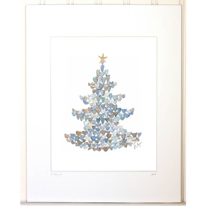 Holiday art | Holiday tree art print for wholesale by Love Rocks Me®