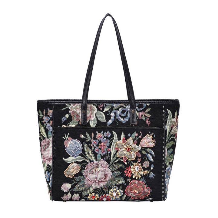 Mellow World - Wholesale Tote Bag - Women's - Flower Shop Vintage Tapestry Tote