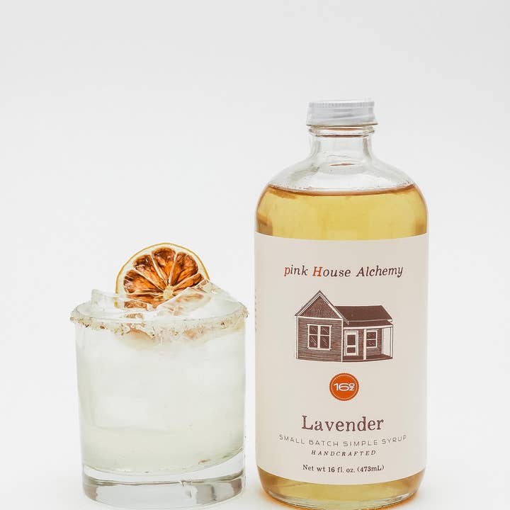Sirop Simple de Lavande par Pink House Alchemy pour la vente par Legendary Aviation Coffee Company