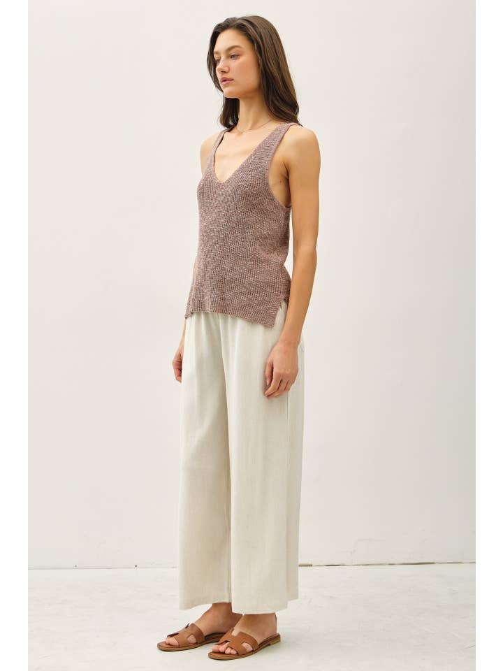 Be Cool - Wholesale Tank Top - Women's - LIGHTWEIGHT, KNIT RACERBACK V-NECK TANK