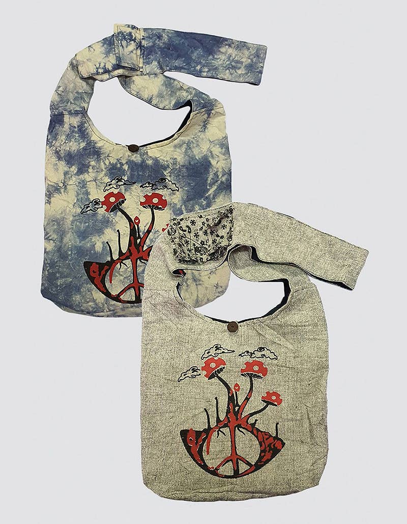 Kathmandu Imports - Wholesale Tote Bag - Women's - Shroom Cotton Hobo Bag (CODE-555)0