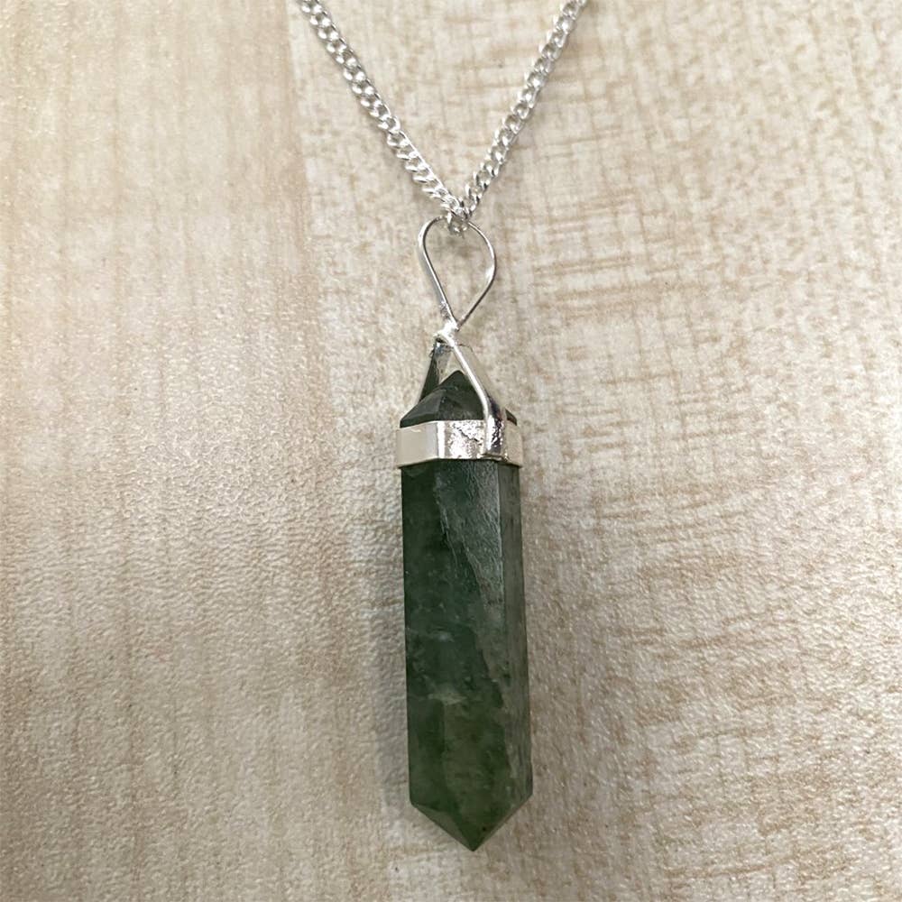 VIE - Venta al por mayor Collares con colgantes/abalorios - Colgante tipo lápiz de doble punta, cadena de plata8