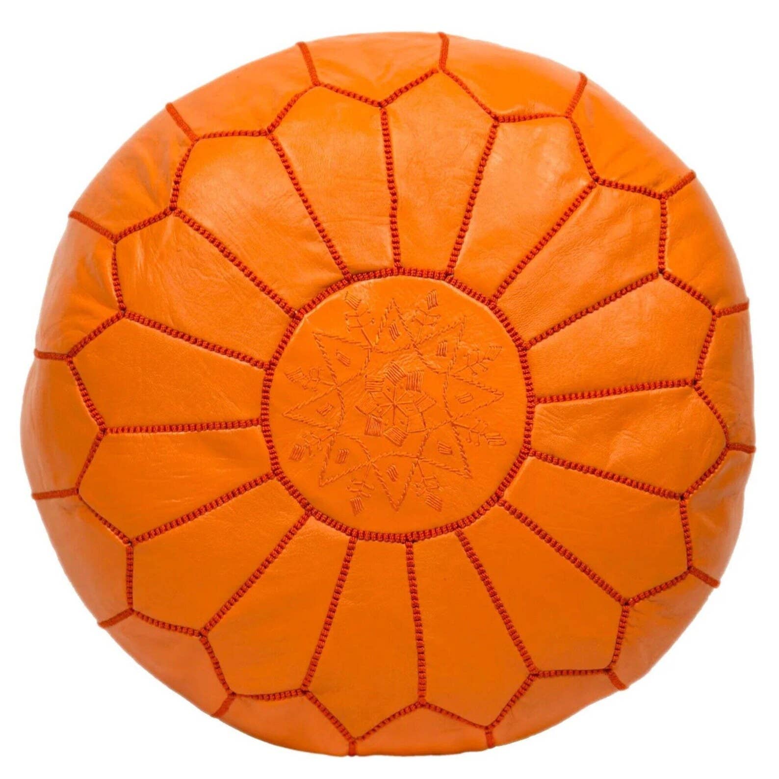 HandHappiness - Vente Pouf - Pouf Ottoman marocain en cuir fait main10