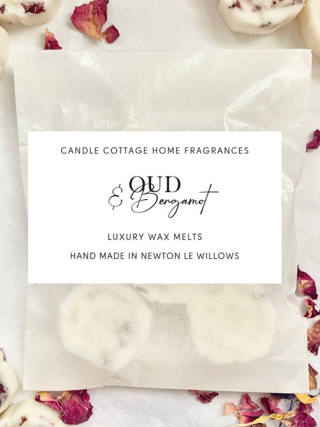 Oud & Bergmot Botanical Soy Wax Melts for wholesale by Candle Cottage Home Fragrances