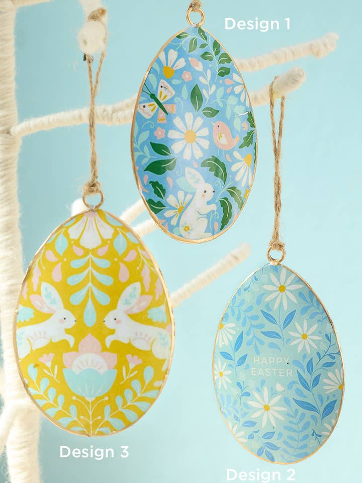 Blommig metallpåskäggdekoration för wholesale av Namaste