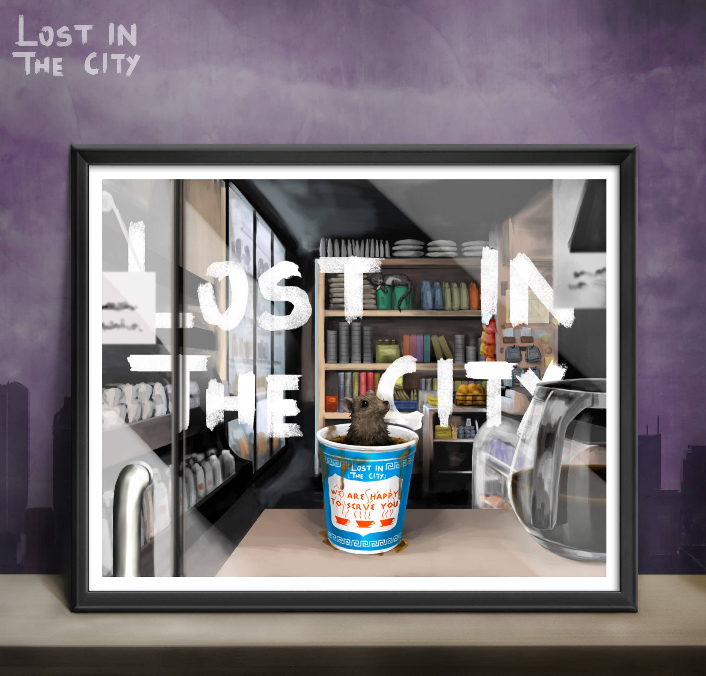 Santi of all Trades - Wholesale Art Print - Bodega Coffee Rat Print | Lost in the City1