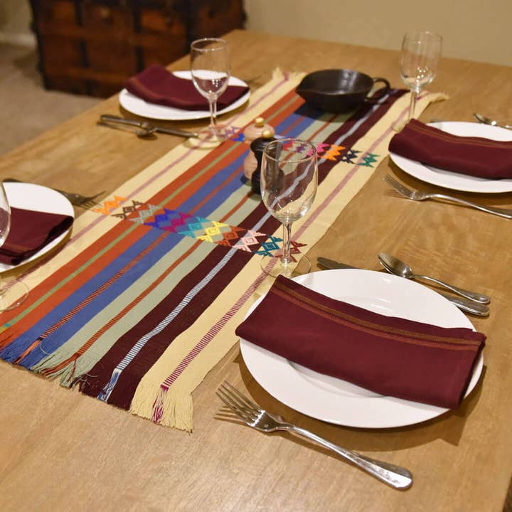 Mayamam Weavers - Wholesale Table Runner - Artisan Made Guatemalan Hand Woven Celebration Table Runner1