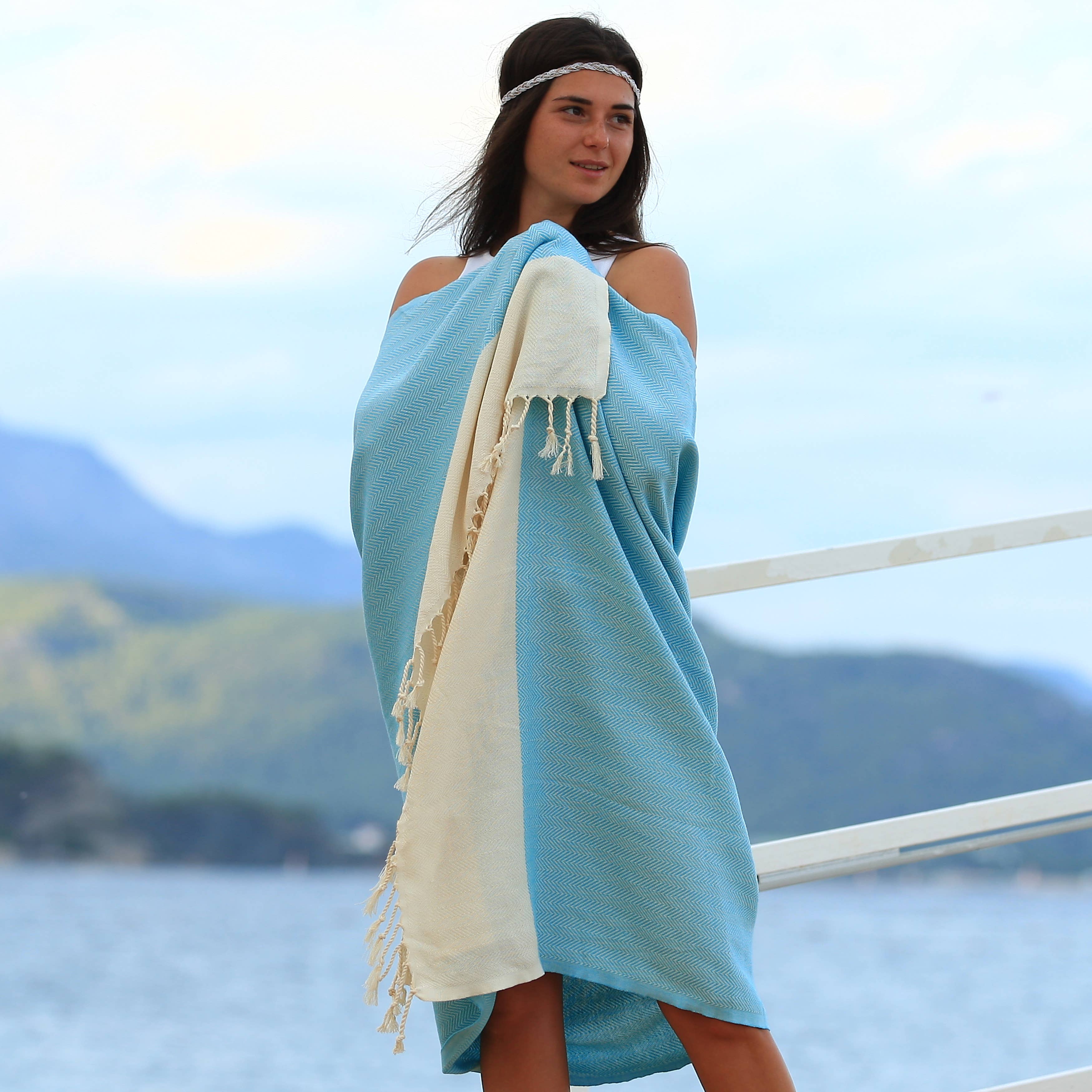 East'N Blue – Engroshandel Strandhåndklæde – Fulvia tyrkisk bomuld Peshtemal strandhåndklæde11