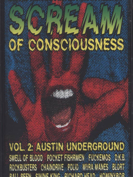 SCREAM OF CONSCIOUSNESS VOL 2 Austin Artists Cassette Tape
for wholesale by Real Retro