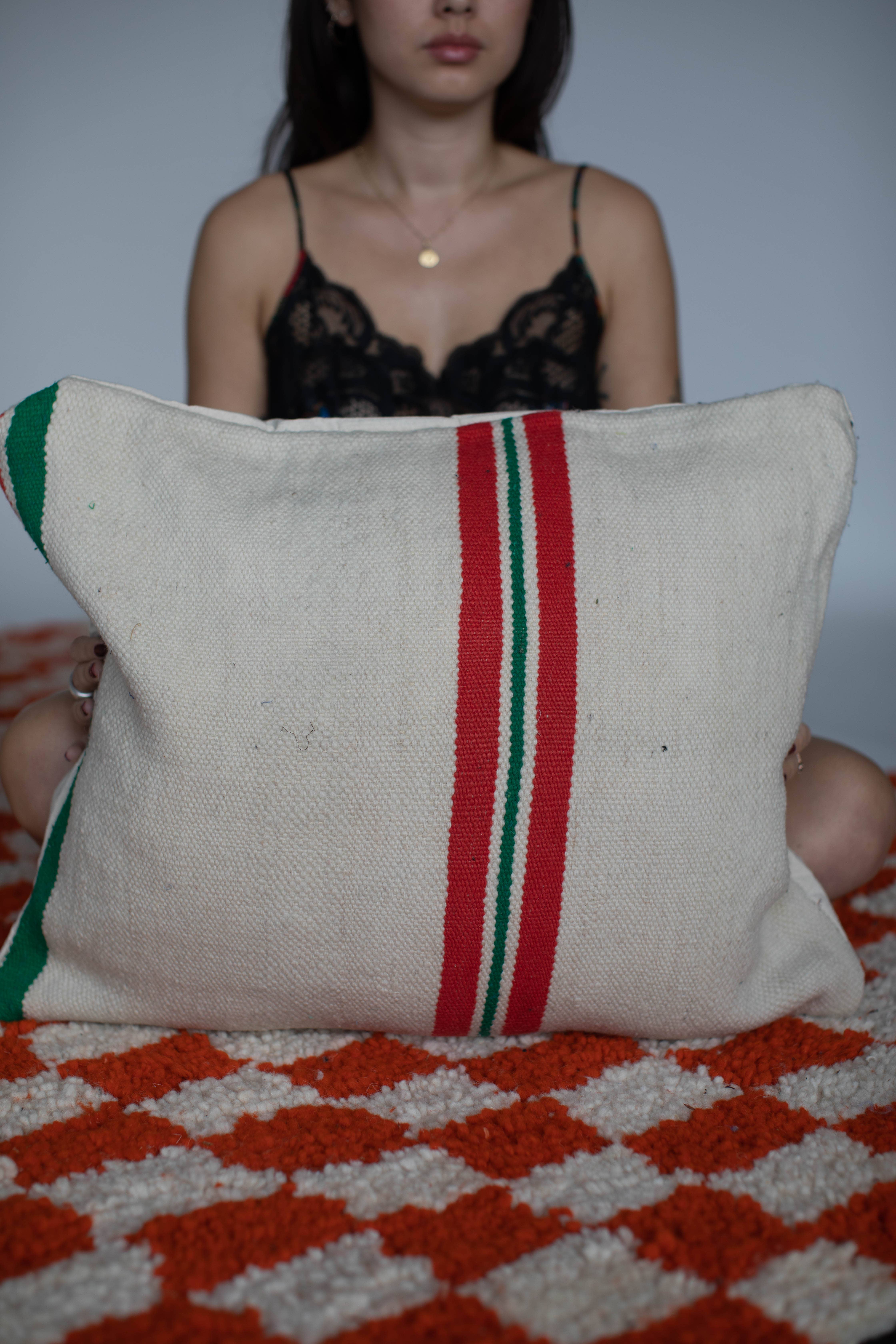 Voyage - Vente Housse de coussin - Housses de coussins marocains rayés8