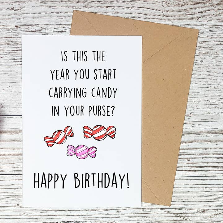 Cartões de Aniversário Envelhecido Envelhecido, Cartões Sarcanos, É Este o Ano por atacado de Sorry Not Sorry Co